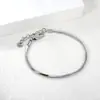 Pulsera caliente europea y americana 18K simple de alto nivel cadena de hueso de serpiente metal acero inoxidable pulsera personalizada para hombres y mujeres venta al por mayor