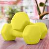 Mancuernas pequeñas con diseño de escarcha, equipo de fitness para yoga para mujeres, venta al por mayor, para niños y hombres, ejercicio de brazos, axilas hexagonales, generación de caras.