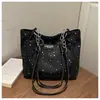 Bolsa Tote de Gran Capacidad Nueva Primavera y Verano 2026 Versátil para el Trabajo Hombro Axila Bolso de Mano con Textura Simple