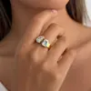Joias Transfronteiriças Europeias e Americanas Estilo Chique Brincos de Aço Inoxidável em Forma de Gota com Zircônia Brincos Geométricos com Diamantes Galvanizados a Vácuo