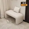 Banco para Cambiarse los Zapatos para la Entrada del Hogar, Banco para Zapatos de Entrada, Banco de Extremo de Sofá para Dormitorio, Banco Largo con Cojín Suave para Probadores