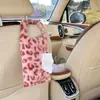 Caja de Pañuelos para Coche Transfronteriza, Bolsa Colgante de Pañuelos de Lujo con Estampado de Leopardo para Respaldo de Asiento de Coche, Caja de Pañuelos, Suministros para el Interior del Coche