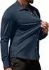 Camisas masculinas de negócios transfronteiriças, camisas casuais masculinas profissionais sem amassar, camisas masculinas de manga longa de alta qualidade direto da fábrica de origem