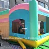 Modelo de comercio exterior hipopótamo de dibujos animados inflable tobogán de trampolín, parque infantil cama elástica inflable pequeña, inflable para actividades entre padres e hijos