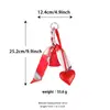 Pingente de Bolsa Cachecol em Forma de Coração Transfronteiriço, Acessório de Bolsa Fashion com Franja de Couro de Alta Qualidade Estilo Ins