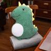 Almohada Cojín Manta de Animales de Dibujos Animados Dos en Uno Zanahoria Linda Unicornio Coche Manta de Aire Acondicionado Muñeco