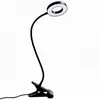 Luminária de Mesa com Clipe Criativa USB Proteção Ocular Estudante Luminária de Mesa para Leitura Mangueira Universal Luminária de Cabeceira Luz de 3 Tons Luminária com Clipe