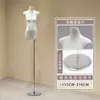 Soporte de Exhibición Modelo Original de Cuerpo Plano de Gama Alta Maniquí Muñeco Accesorios Tienda de Ropa para Mujer Maniquí de Vitrina de Tienda de Ropa de Medio Cuerpo Femenino