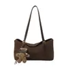 Bolsa Tote Boston de Alto Valor para Mulheres Outono 2026 Nova Bolsa Almofada Sensação Relaxada Grande Capacidade Bolsa de Ombro Único para Axila