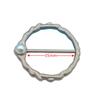 Hebilla de Nudo para Ropa Fija Artefacto Cintura Broche de Perla Metal Perla Hebilla para Prenda Hebilla para Toalla de Seda Aleación Hebilla Decorativa