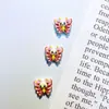 Nuevos Accesorios de Arte para Uñas de Mariposa Colorida de Dibujos Animados, Lindas Decoraciones de Uñas de Animales de Primavera con Puntos, Accesorios de Resina