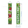 Temu Gran Venta Serie de Banderas Dobles Navideñas Impresión de Alta Definición Papá Noel Muñeco de Nieve Banderín Decorativo para Pasillo