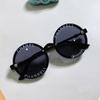Gafas de sol retro para niños, nuevas, redondas, que cambian de color, para bebé niña, moda, letras, anti-ultravioleta, gafas de sol coreanas, venta al por mayor