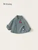Ropa Infantil Bangxuan Chaqueta Infantil Estilo Otoño 2026 Chaqueta de Mezclilla Suelta para Niñas Top Retro para Niños Camisa Little Pony