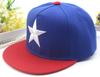K347 otoño nuevo gorra de béisbol bordada de cinco puntas para niños, coincidencia de colores para bebé, niño y niña, gorra plana hip hop