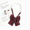 Pajarita de graduación para mujer, color vino tinto, estilo académico japonés JK, accesorios para uniformes escolares gratuitos.