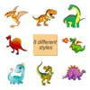 Pegatinas de Dinosaurio Enrollables de Ánimo para Niños Pegatinas de Recompensa para Jardín de Infancia Patrón de Animales de Dibujos Animados Etiquetas Decorativas Transfronterizo