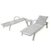 Silla de playa para exteriores de hotel, silla tumbona de malla texlin para jardín y piscina, silla a prueba de humedad y sol, tumbona de ocio