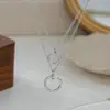 Cadena para Clavícula Elegante con Baño de Oro Real y Circonitas Microincrustadas para Mujer, Nuevo Modelo 2026, Collar de Alto Nivel Estilo Uña, Cadena de Cuello Versátil