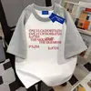 Algodão 100% Puro Verão Doce e Fresco Estilo Casal Oversize Patchwork Estrela Manga Curta Camiseta Solta Moda Masculina e Feminina Tops