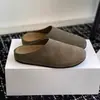 Estilo holgado y perezoso mocasines Birkenstock de gamuza sin cordones de punta cerrada estilo old money mules pantuflas unisex