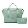 Bolsa de Viagem Grande Capacidade para Mulheres Viagens de Curta Distância Bolsa de Bagagem Conveniente Bolsa de Armazenamento Separada para Seco e Molhado Bolsa de Mão para Esportes e Fitness
