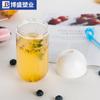 Novo copo criativo para viagem com cápsulas de água, copo de chá com leite intubável, produção de garrafas de chá com leite e frutas de plástico
