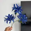 3 Flores de Lirio Araña Artificiales para Ceremonia de Boda, Hotel, Ramo de Flores Artificiales al por Mayor, Decoración, Accesorios para Fotografía, Materiales para Arreglos Florales