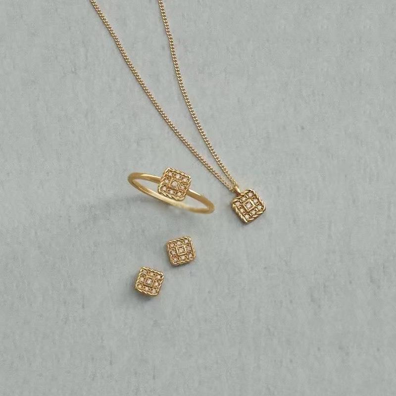 戒指耳钉项链套装