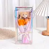 Flores Artificiales Regalo Transfronterizo para el Día de San Valentín Flores Artificiales Oso de Peluche Flor de Jabón Rosa Ramo Oso