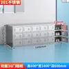 Unidad de Gabinete de Zapatos de Acero Inoxidable Taburete para Cambiarse los Zapatos de Empleado Gabinete de Almacenamiento Gabinete para Taller Libre de Polvo Gabinete para Cambiarse los Zapatos de Fábrica de Alimentos