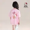 Tutu Elefantito Ropa Infantil Camiseta de Manga Corta para Niñas Nuevo Estilo 2026 Top Delgado de Media Manga Infantil Atuendo de Verano para Niñas