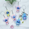 Nuevo Llavero de Muñeca Stitch Caja Sorpresa Stitch Postre Lilo y Stitch Plástico Blando PVC Colgante Pequeño para Mochila Escolar