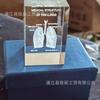 Cristal Transfronteiriço Escultura Interna 3D Modelo Ósseo Dentário Ornamento Cérebro Coração Exibição Espécime Formatura Estudante de Medicina Lembrança