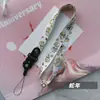 Año de la Serpiente Dibujo Animado Transferencia Térmica Poliéster Colgante de Cuello para Teléfono Móvil Lanyard con Anillo Removible Dos en Uno