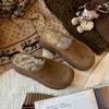 Zapatillas Retro Ligeras con Suela Gruesa y Puntera Protectora para Mujer 2025 Nuevo Invierno Ropa de Exterior Cálidas y Cómodas Zapatillas de Algodón Forradas de Polar