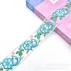 Encaje de bordado multicolor de organza de malla estilo nacional accesorios de ropa Hanfu fábrica de cinchos venta al por mayor directa