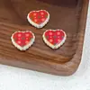 Série Papai Noel Coração de Renda Contas com Furo Central Pulseira Colar DIY Caneta com Contas Acessórios de Joias Acrílicos