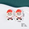 Accesorios de Resina Dibujo Animado Rab Paño Serie Navideña Muñeco de Nieve DIY Pegamento Crema Parche para Carcasa de Teléfono Decoración Adhesivo para Refrigerador