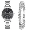 Comercio Exterior Transfronterizo Explosiones Moda Casual Reloj de Correa de Acero para Mujer Balanza Digital Simple Reloj de Cuarzo para Estudiante