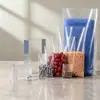 Sacos lisos transparentes de PE feitos sob medida podem ser usados para acessórios de transporte de alimentos, sacos de armazenamento à prova de poeira e sacos descartáveis espessados.