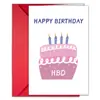 Nueva Tarjeta de Felicitación de Cumpleaños con Sobre, Tarjeta de Texto Divertida Transfronteriza, Tarjeta de Bendición para Regalo, Tarjeta de Mensaje