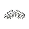 Estante triangular de hierro forjado, estante de esquina para baño, estante de almacenamiento de baño montado en la pared, estante de almacenamiento de cocina, instalación sin taladro requerida