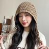 Gorro de Punto Moderno para Mujer 2026 con Borlas, Gorro de Ganchillo Hecho a Mano para Moda Casual, Gorro Calentador de Cabeza Engrosado