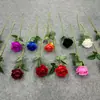 Rosa Artificial Popular de Veludo com Pérola, Flor Artificial de Haste Única, Flor Artificial Realista para Casamento com Toque de Luxo