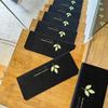 Alfombrilla para Escalones Adhesiva sin Pegamento Alfombra para Escaleras Alfombrilla para Escaleras de Casa Piso de Madera Maciza Antideslizante Silenciosa Alfombrilla para Pies Luminosa