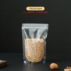 Bolsa autosellable autoportante transparente completa engrosada para alimentos Bolsa de embalaje para snacks de cereales Bolsa de plástico sellada para té perfumado y frutos secos
