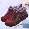 Zapatos de Algodón Cálidos con Forro de Felpa de Invierno para Mujeres de Mediana Edad y Mayores, Zapatos Casuales de Mamá, Zapatos de Tela del Viejo Pekín, Zapatos Antideslizantes para Abuela con Suela Suave para Mujer