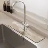 Torneira Minimalista Moderna Pia Tapete Absorvente Tapete de Bancada Pia de Banheiro Lavatório Absorvente Tapete à Prova d'Água