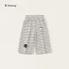 Ropa Infantil Bangxuan Pantalones para Niños Rayas Blancas y Negras Pantalones Largos para Niñas Gato de Dibujos Animados Pantalones Casuales para Bebé Pantalones de Pierna Ancha para Niños